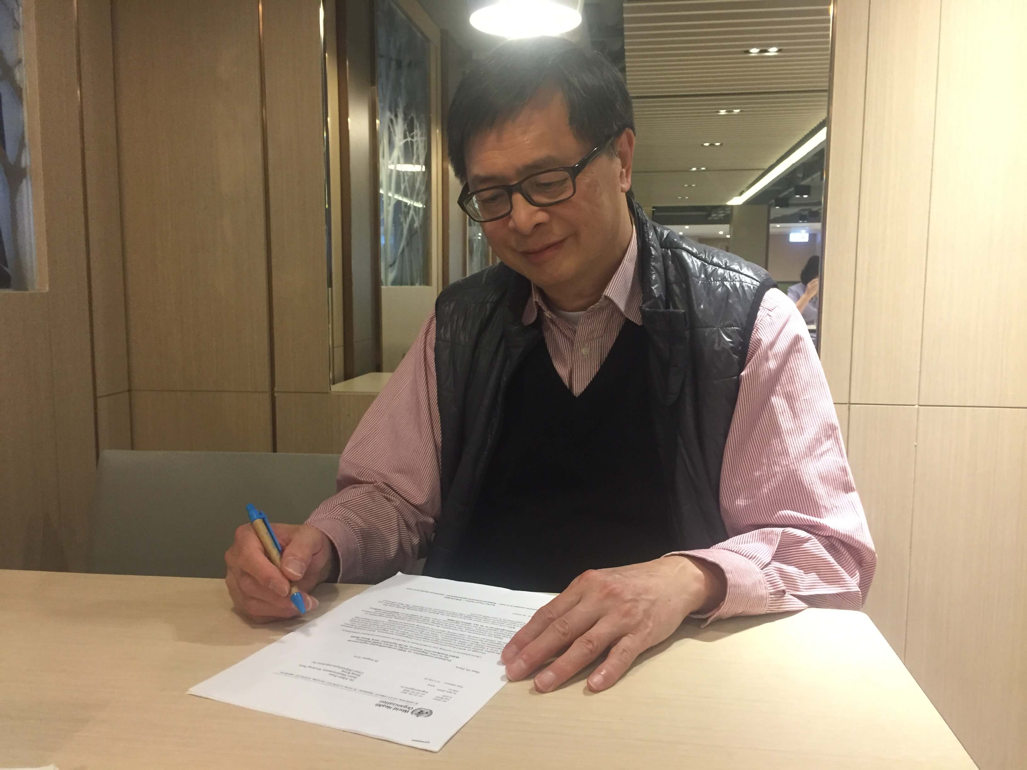 Albert Poon Kat-fat, a professor of Practice (Biomedical Engineering) in The Hong Kong Polytechnic University. He initialized the previous medical device proposal in 2003 as a professional on medical device regulation.